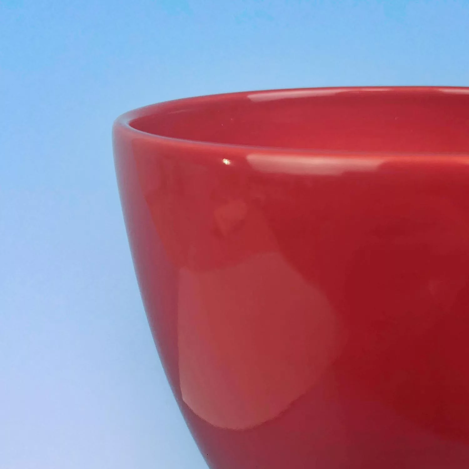 Керамический горшок Cone, Красный