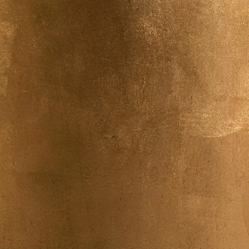Кашпо TREEZ Effectory Metal - Высокий конус-чаша, Сусальное золото