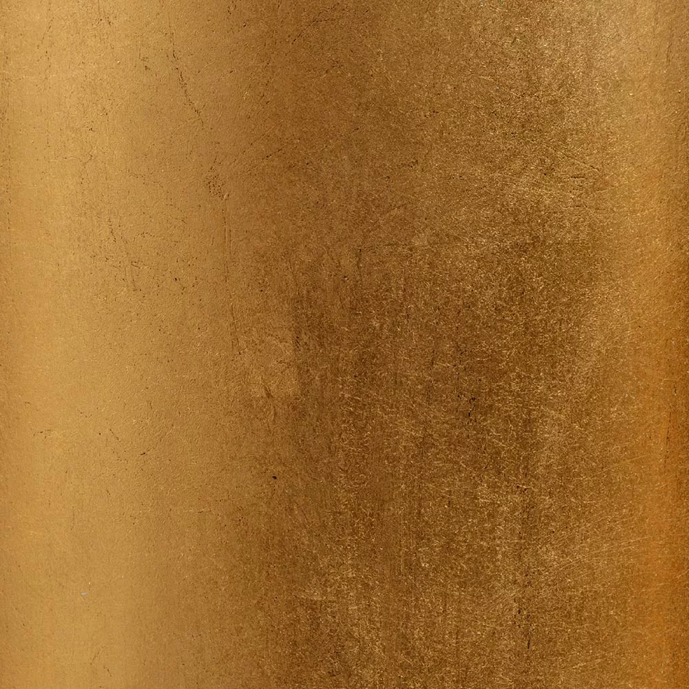 Кашпо TREEZ Effectory Metal - Низкая конус-чаша, Сусальное золото